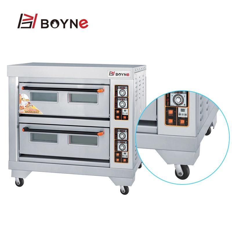 Hotel Bakery Electric Oven Three Deck Six Trays for Bread Baking