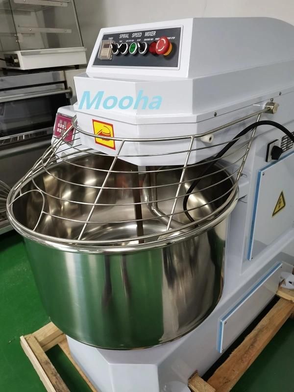 Commercial Bakery 50kg 100kg One Bag Flour Kneading Machine Bread Pizza Baking Machine Dough Mixing Machine Spiral Dough Mixer