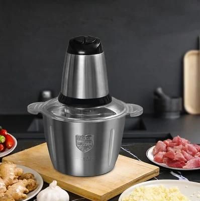 2L, 3L SS304 Bowl Power Electric Fully Automatic Easy Clean Vegetable Safety Meat Grinders