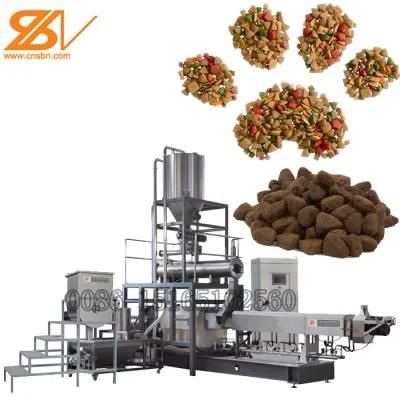 Extruded Cereal Meat Bone Pet Dog Cat Monkey Bird Pellet Food Production Machine