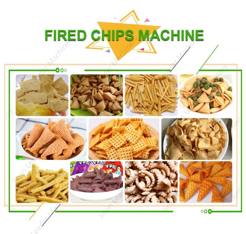 Commerical New Condition Fried Wheat Flour Snack Machine Fry Wheat Corn Flour Pellet 3D Snacks Machine with Good Quality