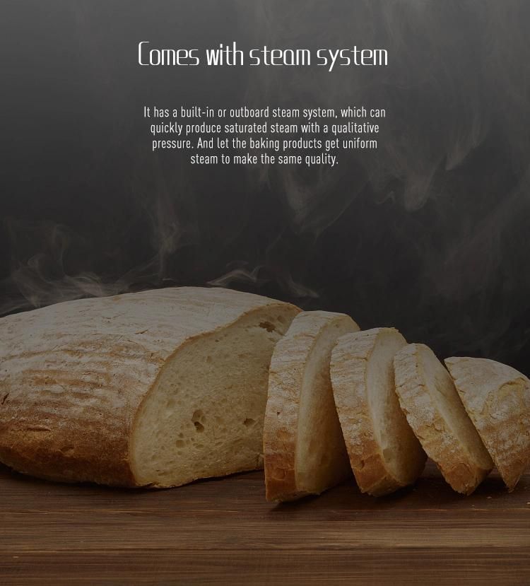 Digital Control Touch Screen 3 Deck 6 Trays Bread Oven