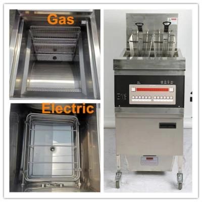 Factory Supplies Gas Opening Fryer Commercial Vertical Fried Chicken Equipment Computer ...