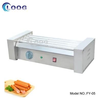 110V Electric Snack Equipment Commercial Lolly Bread Sausage Making Machine 5 Stick Hot ...