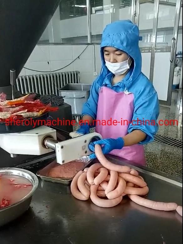 Vacuum Sausage Filler with Lefter and Twister