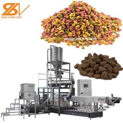 Full Production Line Automatic Dry Wet Animal Pet Dog Cat Food Pellet Processing Plant ...