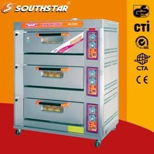 Economic LPG Gas Deck Oven (3 Decks 9 Trays, manufacturer low price)