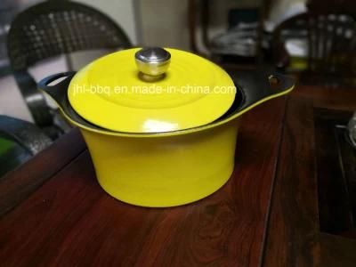 Iron Casting Colour Enamel Stockpot with Side Handles