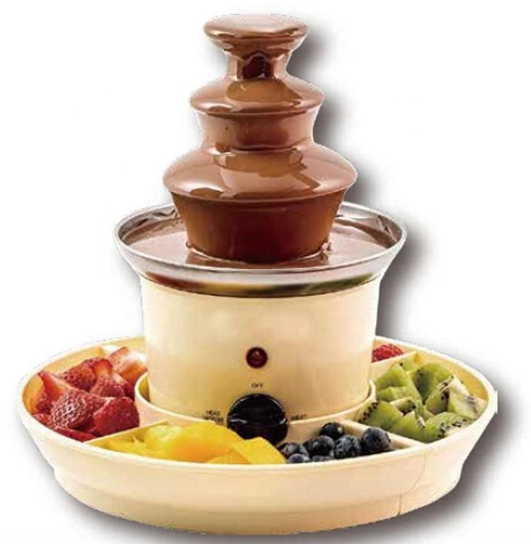 The Home Chocolate Fountain with Serving Trays Chocolate Fountains