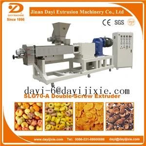 Twin Screw Core Filling Puffed Corn Snacks Food Extruder Machine