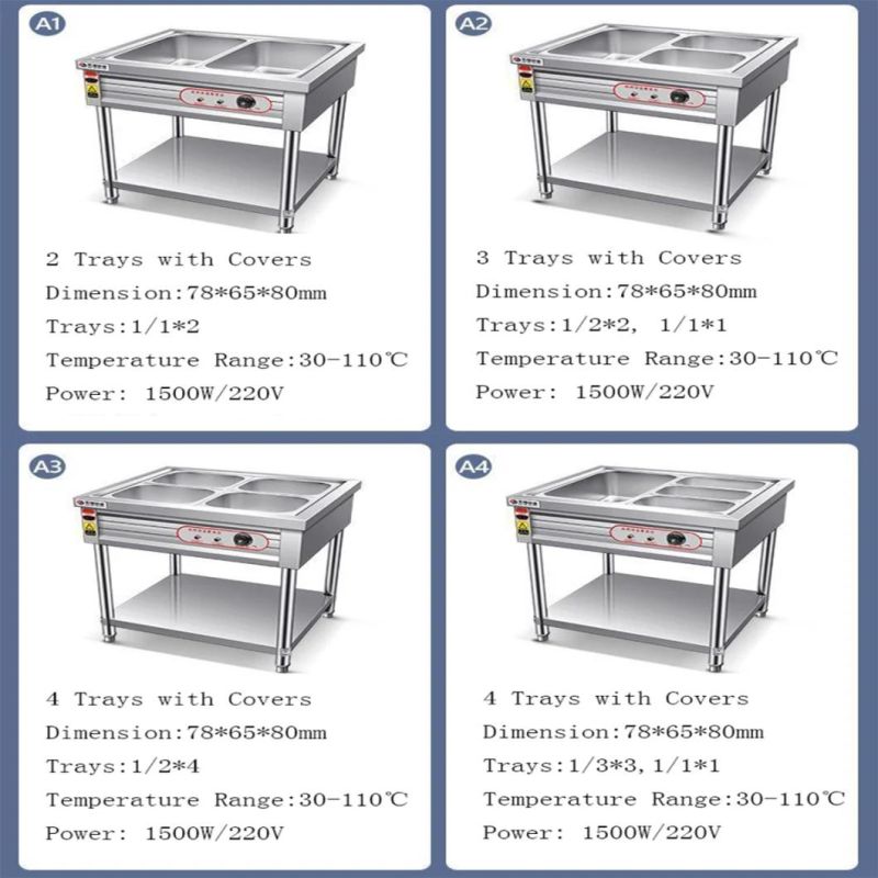 Food Warmer Commercial Restaurant Stainless Food Warmer Bain Marie