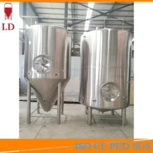 SUS304 Stainless Steel Draft Beer Jacket Cooling Conical Fermentation Tank China Made Beer