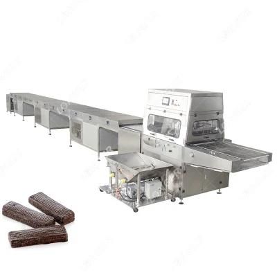 Small Donut Chocolate Wafer Almonds Coating Small Belt Chocolate Coating Machine for Sale