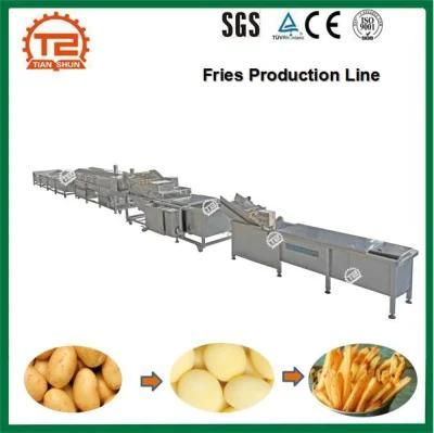 French Fries Frying Machine French Fries Making Machine / Potato French Fries Production ...