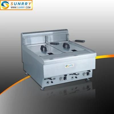 Sunrry Luxury Commercial Chips Deep Fryer Machine Countertop 10L CE Approved Gas Fryer