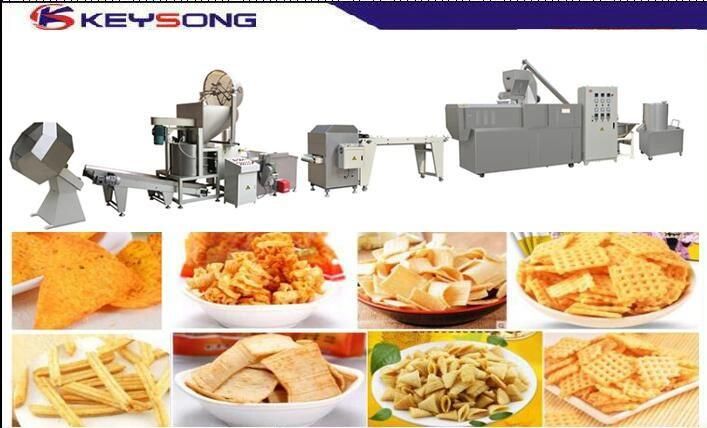 Snack Food Extrusion Machine Doritos Tortilla Corn Chips Processing Line