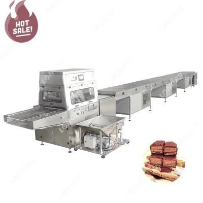 LG-CT400 Mini Small Wafer Chocolate Enrober Chocolate Waterfall Machine for Sale