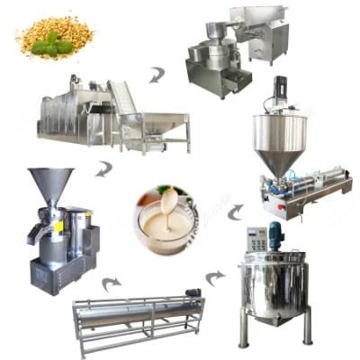 Gelgoog Tahini Butter Sesame Roasting Seeds Paste Grinding Machine Price Tahini Production ...