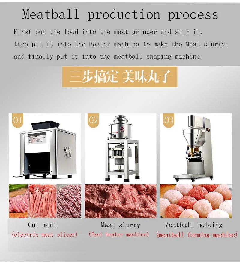1100W Automatic Meatball Making Machine Commercial Beef Ball Rolling Forming Machine Industrial Meat Ball Maker for Sell