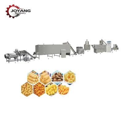 Capacity 140 - 500 Kg / H Automatic Exturder Puff Corn Snack Production Making Machine
