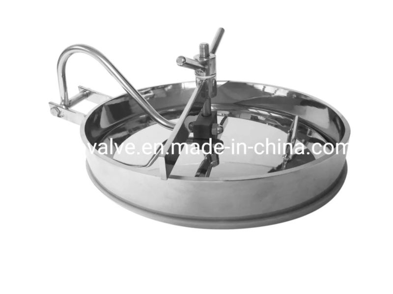 Stainless Steel Food Grade Pressure Manhole Cover with Glass Top