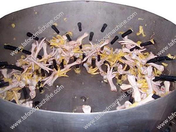 Chicken Feet Peeler Machine Automatic Chicken Feet Skin Peeling Machine