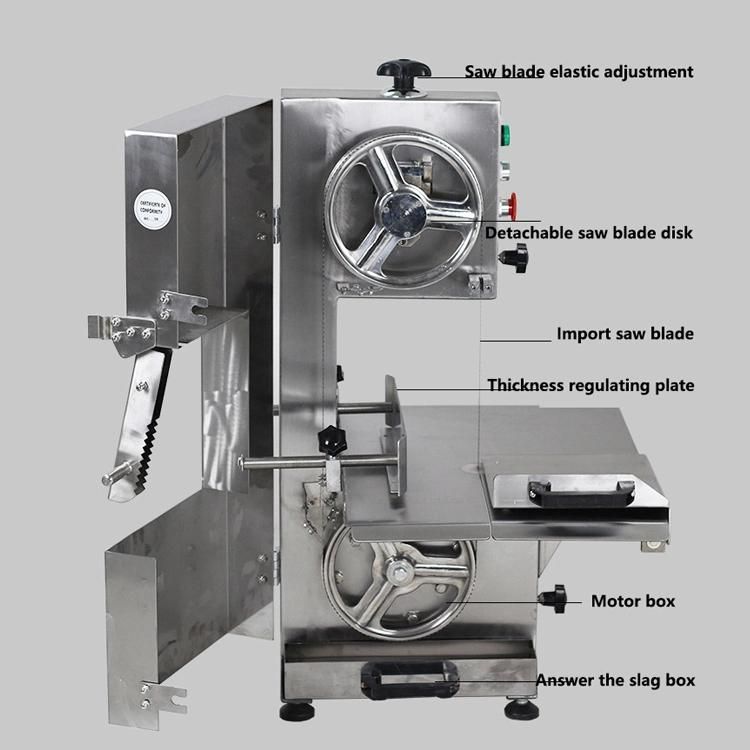 Manual Meat Bone Cutter Chopper Meat Band Saw Frozen Meat Cutting Bone Saw Machine