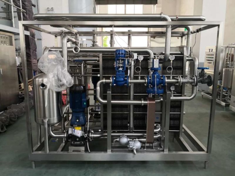 Fully Automatic PLC Control Plate Pasteurizer Sterilization Machine for Juice Beverage Milk
