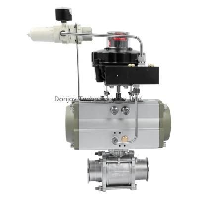 Us 3A Certification 3-PC Ball Valve with Horitonal Actuator