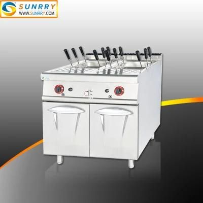 Free-Standing Commercial Spaghetti Cooker Gas Pasta Maker Machine with Cabinet