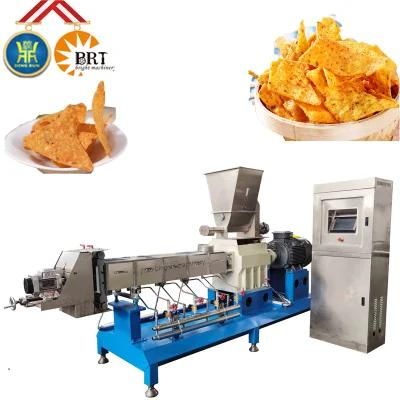 Factory Price Frying Puff Corn Snack Machinery Fried Wheat Flour Chips Bulking Machine ...