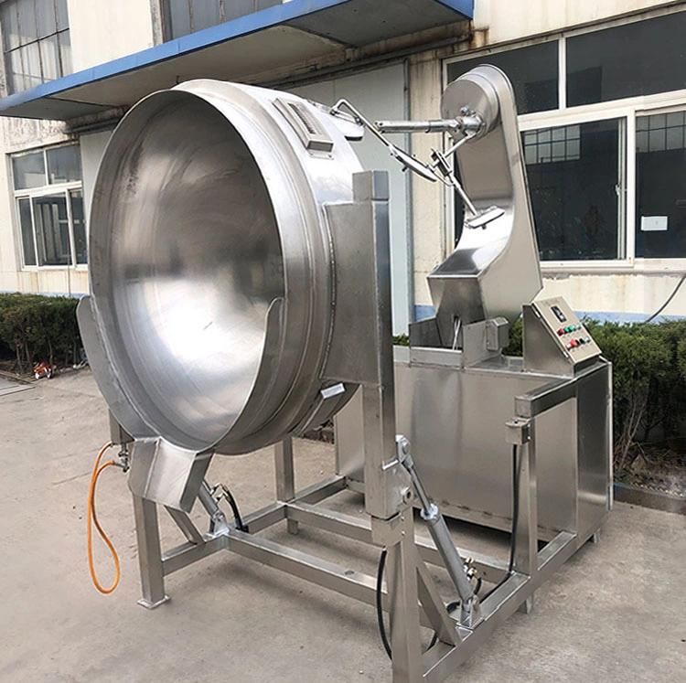 Central Kitchen Equipment Food Machinery Planet Stirring Tilting Sauces Wok Popcorn Furnace