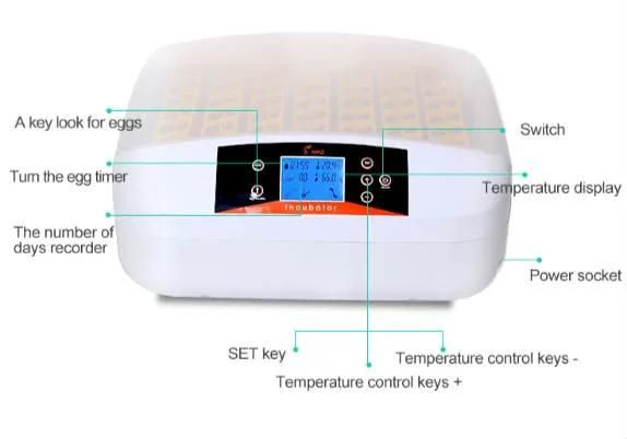 Setter and Hatcher Combined Hhd 56 Egg Incubator Machine