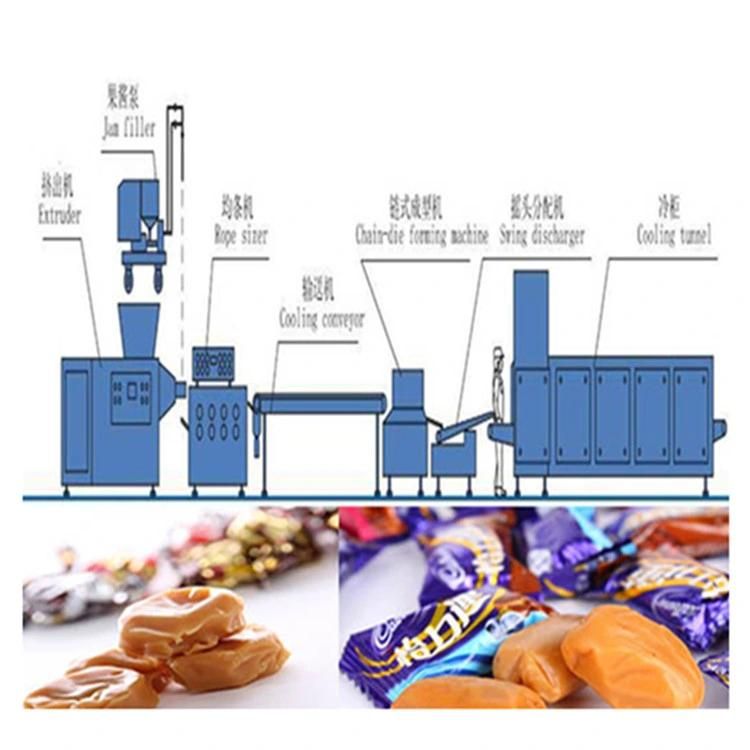 Toffee Candy Mass Cooking Machine with Ce Certification