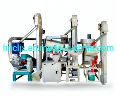 Automatic Mini Rice Mill Machine/Rice Flour Milling/Paddy Pounder Processing Line