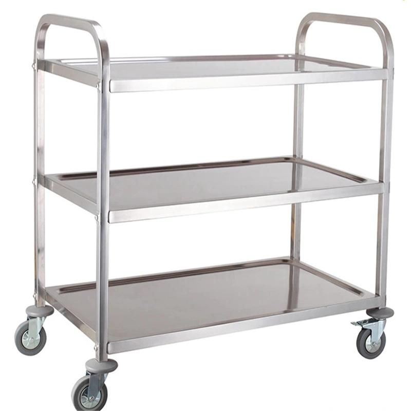 Factory Manufacturer Stainless Steel Tray Designs Room Service Trolley