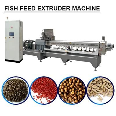 Full-Automatic Animal Fish Food Feed Making Processing Machine Floating Fish Pellet ...