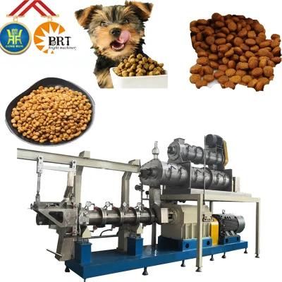 Large Capacity Twin Screw Extruder Animal Pet Food Dog Food Processing Dog Feed Machines ...