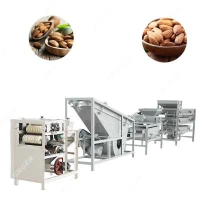 Almond Kernel Hulling Deshelling Almond Grinding Crusher Machine Apricot Shell Separator