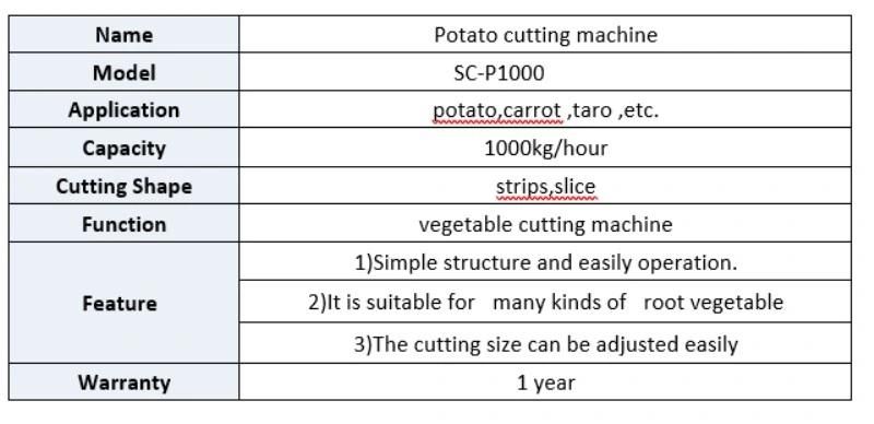 Automatic Potato Cutting Machine with High Quality