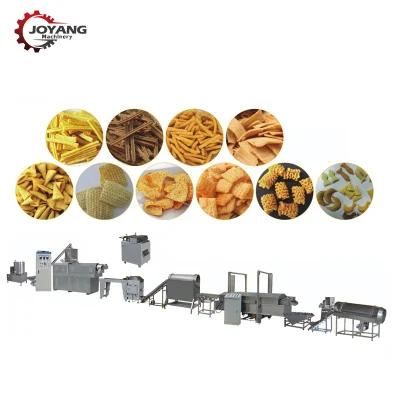 Pellet Chips Extruder Fried Snacks Production Line