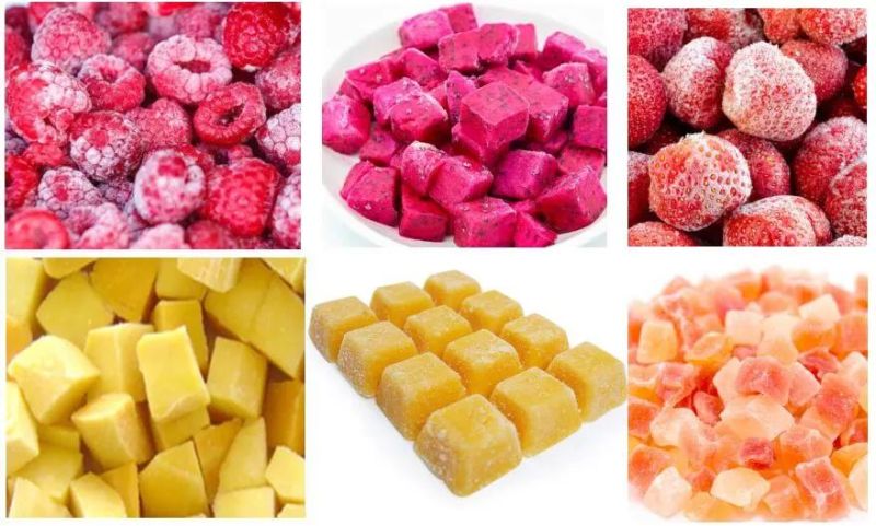 Frozen Fruits Processing Line Strawberry Mango Pineapple, Dragon Fruit Processing Machines