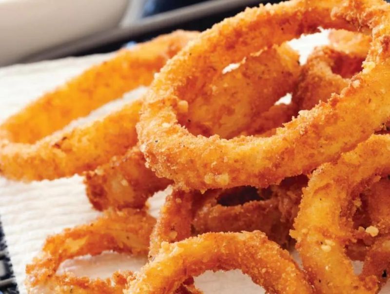 Restaurant Diesel Burner Fryer Automatic Onion Rings Frying Machine