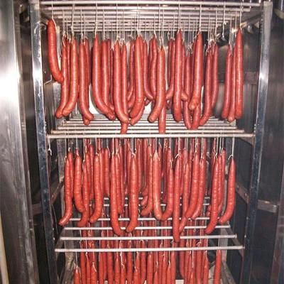 Meat Processing Machinery Boat Trailer Meat Smoking Machine Sausage Smokehouse Bacon Drying Machine
