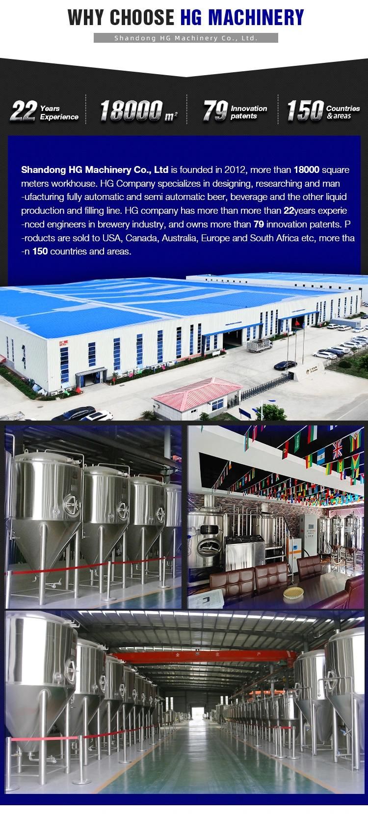 2000L Craft Beer Fermenting Equipment Large Stainless Steel 304 Conical Beer Fermenter