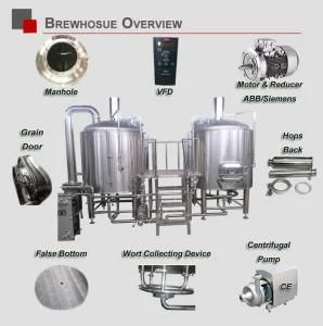 Electric Steam Direct Fire Heating China Made Craft Beer Brewing Fermentation Brewery ...