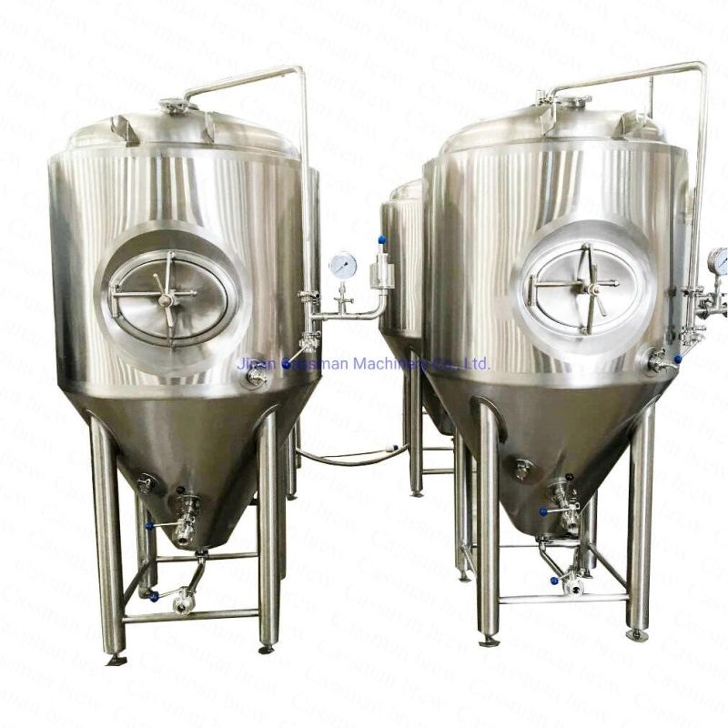 Cassman 1000L 2000L Beer Brewery Conical Fermenter Unitank with Glycol Jacket