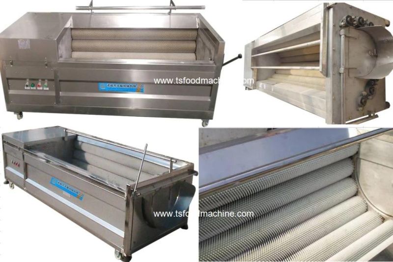 Potato Brush Roller Washing Machines Potato Peeler Machine