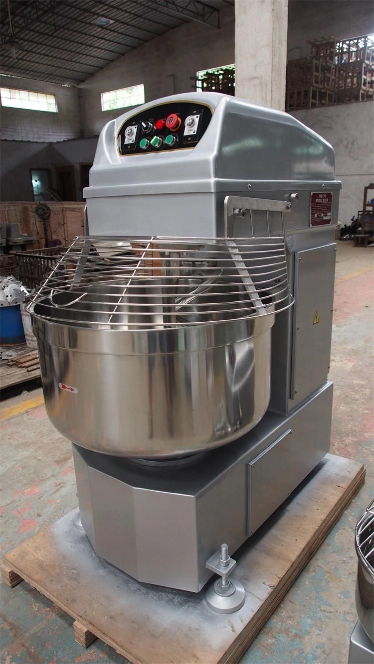 130L Commercial Dough Mixer Spiral Mixer Bread Dough Making Machine Catering Equipment 50kg Flour Capacity