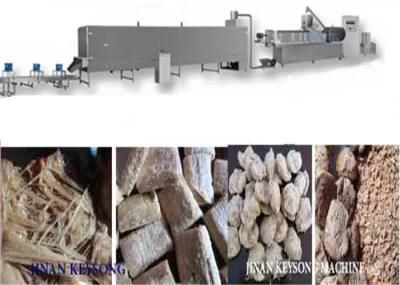 China Double Screw Extruder Textures Soya Protein Soyameat Production Machine